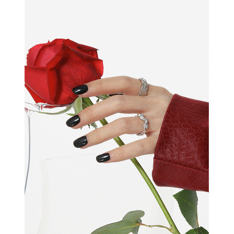 Vintage silverbene adjustable double-layer ring in 925 sterling silver with intricate design.