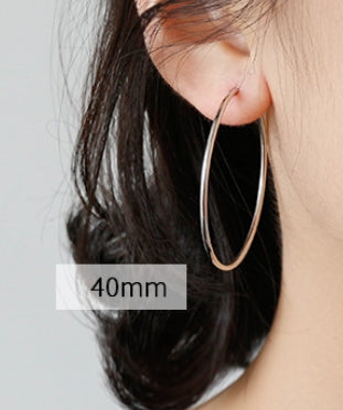 Schlichte Huggie Hoop Ohrringe aus 925 Sterlingsilber Damen