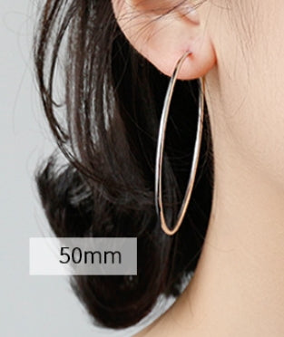 Schlichte Huggie Hoop Ohrringe aus 925 Sterlingsilber Damen