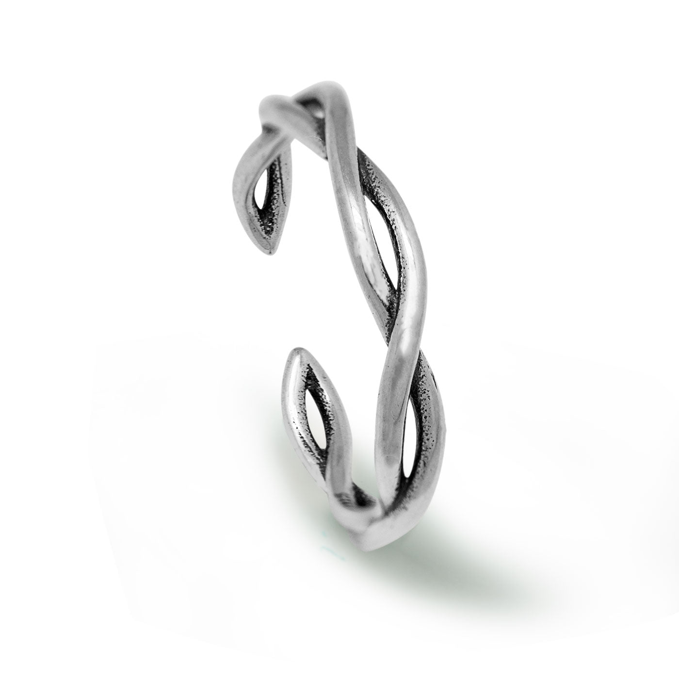 Doppel Twist Ring 925 Sterling Silber verstellbar elegant modern