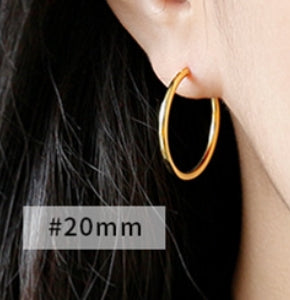 Vergoldete Huggie Hoops aus 925er Silber – Gelbgold Minimalistisch