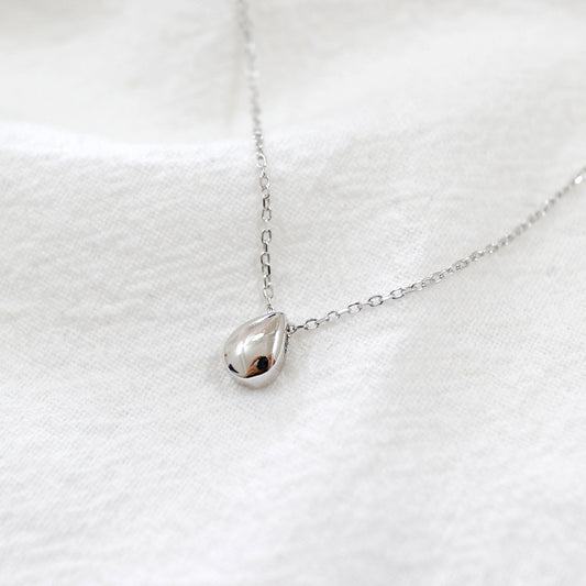 Mini Waterdrop Halskette aus 925er Silber – Minimalistisch Elegant