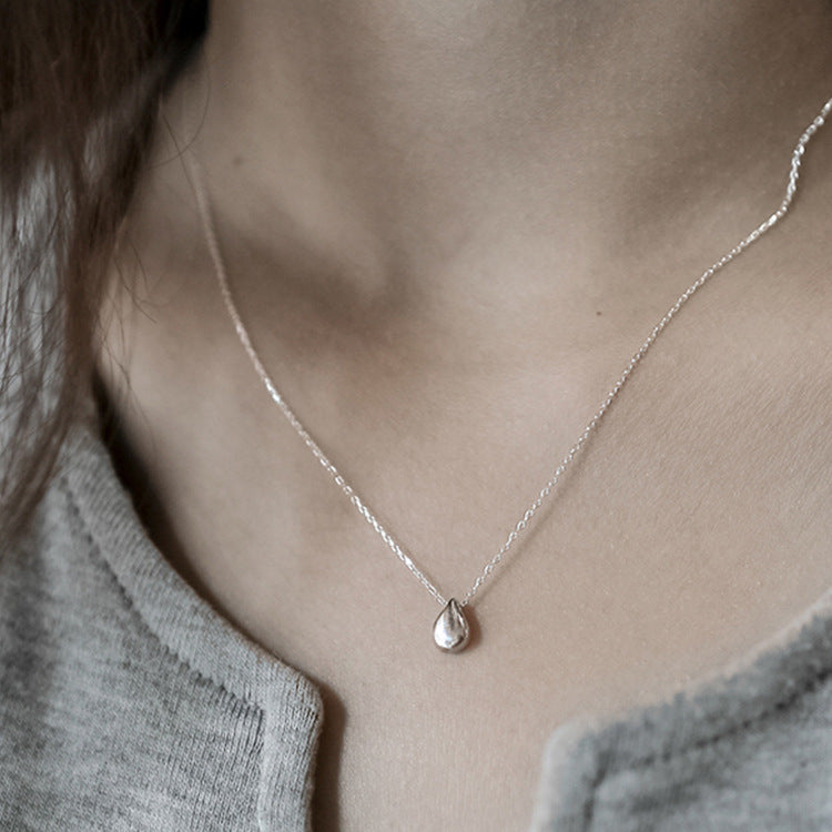 Mini Waterdrop Halskette aus 925er Silber – Minimalistisch Elegant