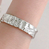 Asymmetrischer Konkav Konvex Ring 925 Sterling Silber verstellbar
