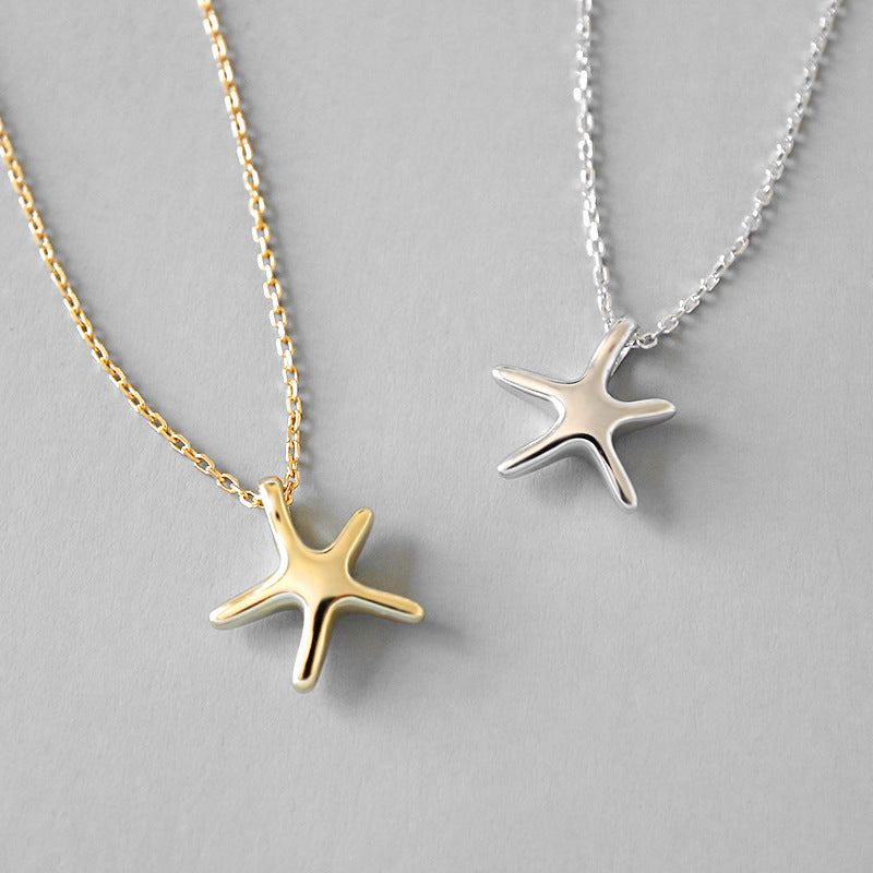 Seestern Halskette 925 Sterling Silber Starfish elegant modern