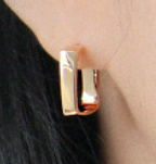 Lade das Bild in den Galerie-Viewer, Classic Rectangle 925 Sterling Silver Hoop Earrings
