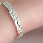 Konkav Konvex Ring 925 Sterling Silber verstellbar modern