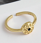 925 Sterling Silber Ring verstellbar modern elegant minimalistisch
