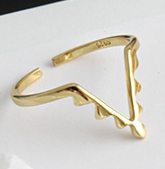 925 Sterling Silber Ring verstellbar modern elegant minimalistisch