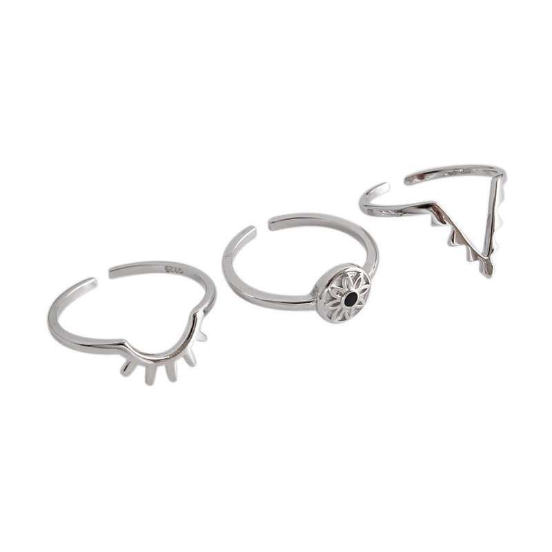 925 Sterling Silber Ring verstellbar modern elegant minimalistisch