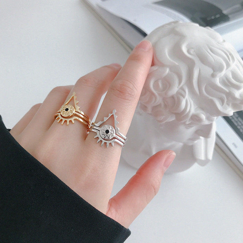 925 Sterling Silber Ring verstellbar modern elegant minimalistisch