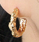 Lade das Bild in den Galerie-Viewer, Office Lady Semicircle 925 Sterling Silver Hoop Earrings
