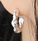 Lade das Bild in den Galerie-Viewer, Office Lady Semicircle 925 Sterling Silver Hoop Earrings
