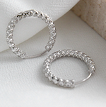Lade das Bild in den Galerie-Viewer, Modern  Circle 925 Sterling Silver Hoop Earrings
