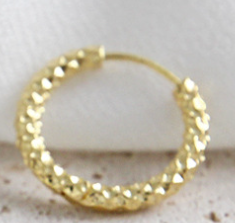 Modern  Circle 925 Sterling Silver Hoop Earrings - SterlingSilberSchmuck