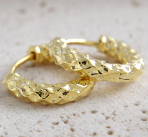 Modern  Circle 925 Sterling Silver Hoop Earrings - SterlingSilberSchmuck
