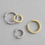 Lade das Bild in den Galerie-Viewer, Modern  Circle 925 Sterling Silver Hoop Earrings
