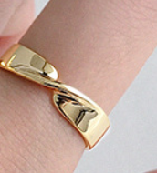 Fashion Twisted Cross 925 Sterling Silver Adjustable Ring - SterlingSilberSchmuck