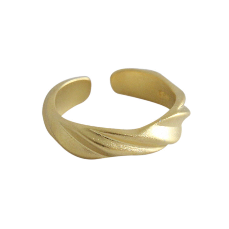 Twist Ring 925 Sterling Silber verstellbar modern elegant Trend