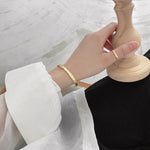 Lade das Bild in den Galerie-Viewer, Simple Concave Convex Round 925 Sterling Silver Open Bangle
