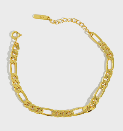 Classic Hollow Chain 925 Sterling Silver Bracelet - SterlingSilberSchmuck