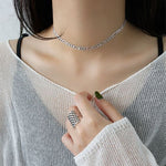 Lade das Bild in den Galerie-Viewer, Hollow Chain Choker 925 Sterling Silver Necklace
