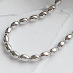 Lade das Bild in den Galerie-Viewer, New Oval Beads 925 Sterling Silver Choker Necklace
