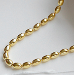 Lade das Bild in den Galerie-Viewer, New Oval Beads 925 Sterling Silver Choker Necklace
