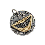 Lade das Bild in den Galerie-Viewer, Vintage Lip Portrait Coin 925 Sterling Silver Pendant
