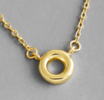 Lade das Bild in den Galerie-Viewer, Simple Geometry Circle 925 Sterling Silver Necklace
