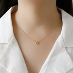 Lade das Bild in den Galerie-Viewer, Simple Geometry Circle 925 Sterling Silver Necklace
