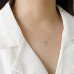 Lade das Bild in den Galerie-Viewer, Simple Geometry Circle 925 Sterling Silver Necklace
