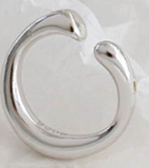 Minimalism Irregular 925 Sterling Silver Non-Pierced Earrings - SterlingSilberSchmuck