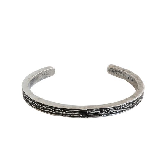 Retro Offener Ring 925 Sterling Silber Band elegant verstellbar