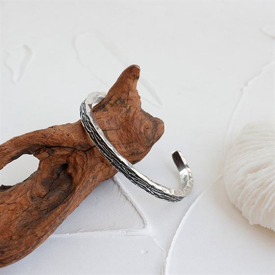 Retro Offener Ring 925 Sterling Silber Band elegant verstellbar
