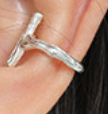 Lade das Bild in den Galerie-Viewer, Irregular Cross 925 Sterling Silver Non-Pierced Earrings
