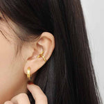 Lade das Bild in den Galerie-Viewer, Irregular Cross 925 Sterling Silver Non-Pierced Earrings
