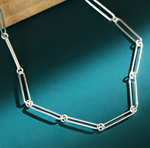 Lade das Bild in den Galerie-Viewer, Fashion Hollow Chian 925 Sterling Silver Choker Necklace
