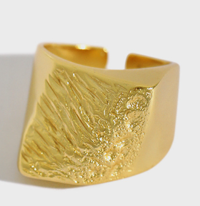 Unregelmäßiger Geometrie Ring 925 Sterling Silber verstellbar