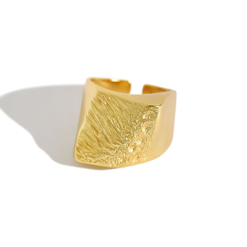 Unregelmäßiger Geometrie Ring 925 Sterling Silber verstellbar