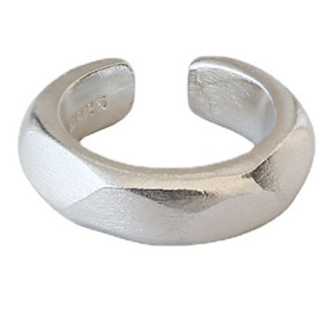 Silber Ear Cuff Kreis - 925 Sterling Ohrklemme ohne Ohrloch