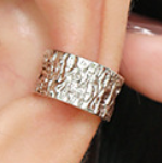 Irregulärer Ear Cuff Silber - Single Ohrklemme 925 Sterling