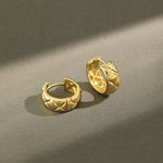 Lade das Bild in den Galerie-Viewer, Fashion Rhombus Patten Circles 925 Sterling Silver Huggie Hoop Earrings
