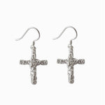 Lade das Bild in den Galerie-Viewer, Fashion Irregular Cross 925 Sterling Silver Dangling Earrings
