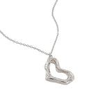 Lade das Bild in den Galerie-Viewer, Irregular Hollow Heart 925 Sterling Silver Necklace
