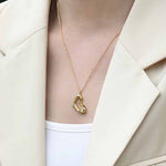 Lade das Bild in den Galerie-Viewer, Irregular Hollow Heart 925 Sterling Silver Necklace
