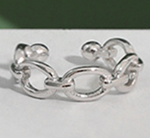 Lade das Bild in den Galerie-Viewer, Masculine Hollow Chain 925 Sterling Silver Non-Pierced Earring(Single)
