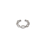 Lade das Bild in den Galerie-Viewer, Masculine Hollow Chain 925 Sterling Silver Non-Pierced Earring(Single)
