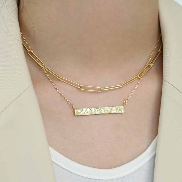 New Hollow Chain 925 Sterling Silver Necklace - SterlingSilberSchmuck