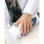 Lade das Bild in den Galerie-Viewer, Fashion Natural Pearls Chain 925 Sterling Silver Ring
